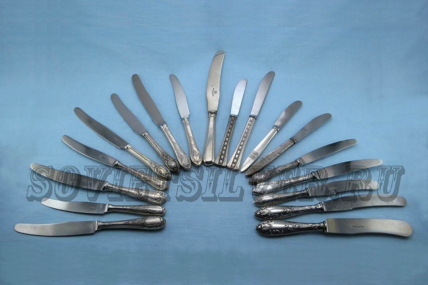 серебряные ножи